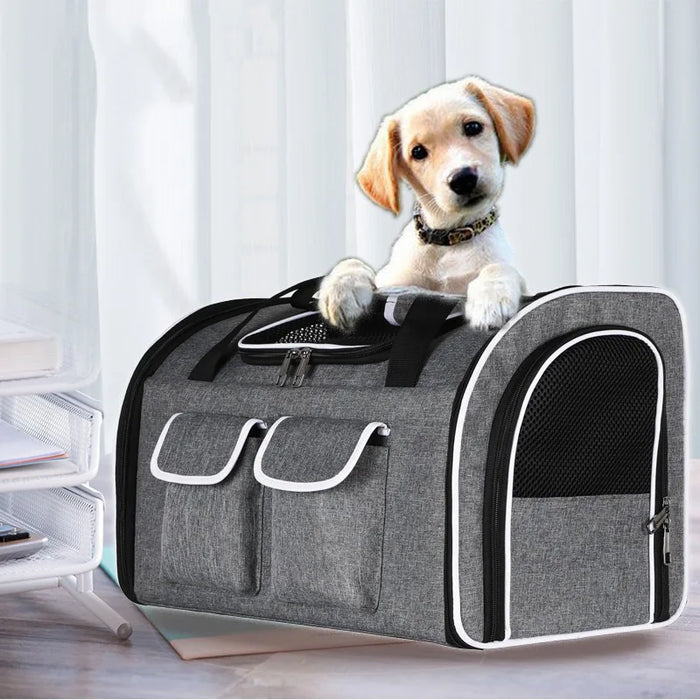 Big Space Foldable Pet Carrier Backpack, Portable Astronaut Transport Travel Carrying Shoulder Handbag Cat and Dog Bag