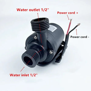 12V Submersibles Water Pump 800L/H 5m DC24V Solar Water Pumps With Water pipe quick connector for Touring RV Fountain Aquarium