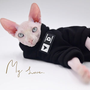 Pink Homewear Cat Sweater Autumn Winter Warm Kitty Coat Sphinx Clothing Pet Apparel Outfits hairless cat clothes