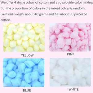 100pcs Colorful Winter Keep Warm Cotton Ball Bedding Small Pet Supplies Hamster Nest Filler Sawdust Hedgehog Guinea Pig Birds