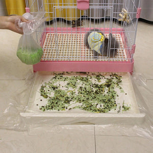 Guinea Pig Cage Liners Small Animal Disposable Bedding Waste Litter Pan Bags Bunny Cage Mat Film To Replace Diapers For Birds