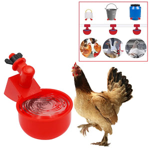 10/20 Pcs Automatic Chicken Water Cup Waterer Bowl Farm Coop Poultry Drinking Water Feeder for Chicks Duck Goose Quail Drinker