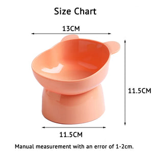 New Cat Dog Bowl High Foot Small Dog Bowl Neck Protector Pet Food Water Bowl Anti-tip Pet Feeding Dessert Snack Dish Accessories