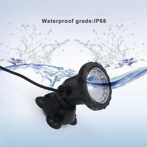 Waterproof RGB LED Underwater Light 36leds Swimming Pool Fountains Pond Water Garden Aquarium Underwater Spot Light Lamp