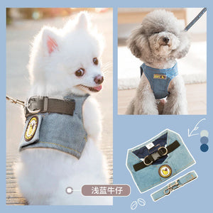 Safety Pet Dog Harness and Leash Set for Small Medium Dogs Cat Harnesses Vest Puppy Chest Strap Pug Chihuahua Bulldog Pet Vest