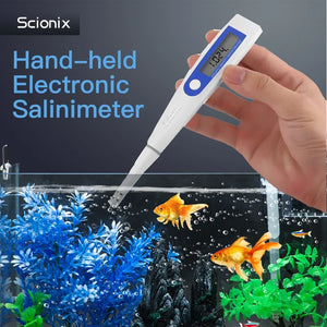 Color Screen Seawater Electronic Hydrometer Salinity Meter High Precision Digital   Aquarium  Seafood Farmi