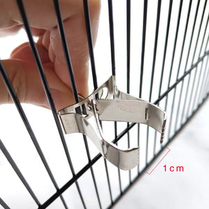 1Pcs Birds Food Holder Pet Parrot Feeding Fruit Vegtable Clip Feeder Device Pin Clamp Durable Household Supplies