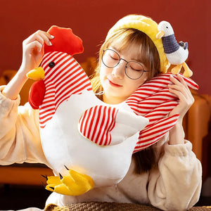 Realistic Rooster Chicken Plush Toys Stuffed Animal Plush Doll Kawaii Gifts for Kids Hug Toys Lovely Room Decoration Toy