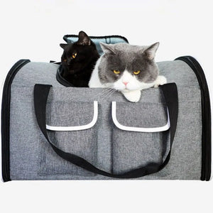 Big Space Foldable Pet Carrier Backpack, Portable Astronaut Transport Travel Carrying Shoulder Handbag Cat and Dog Bag