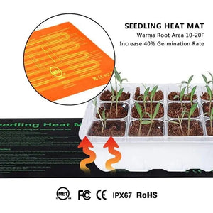 Indoor Seedling Heating Mats Greenhouse Plants Warming Pad Propagation Germination Tray Hydroponic Terrarium Reptile Heated Pads