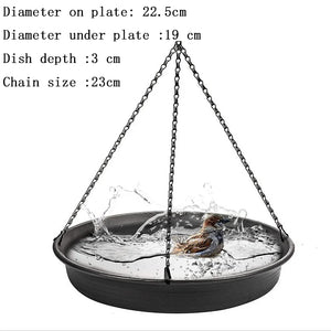 Hanging Bird Feeding Tray Garden Decoration Outdoor Bird Bath Tray Water Drinker Outdoor Garden Yard Decor Pet Feeder