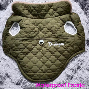 CDDMPET Waterproof Fur Collar Dog Jacket Winter Warm Fleece Dog Clothes for Small Dogs Puppy Pet Vest Chihuahua Yorkie Pug Coat