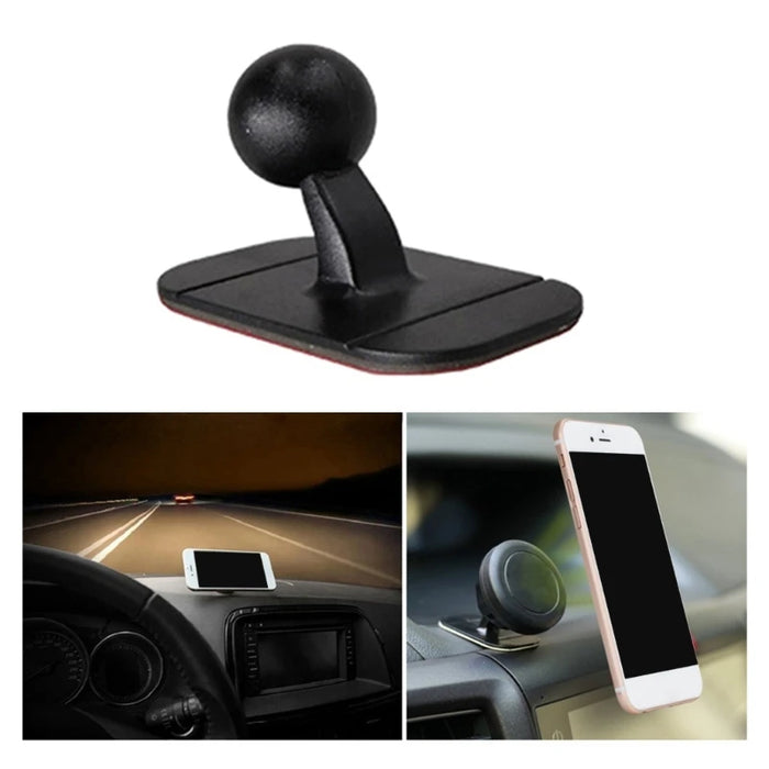 Car Dashboard Mount 17mm Ball Head Cellphone Magnetic Mount Cradle Anti-Shedding Phone Holder Rotatable Support Stand