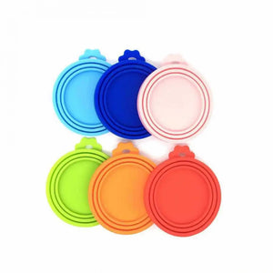 2/1Pcs Silicone Canned Lid Sealed Feeders Food Cover Can Lid For Puppy Dog Cat Storage Top Cap Reusable Lid Health Pet Tapas De