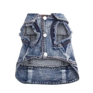 Dogs and Cats Jeans Coat Jacket Towable Denim Vest Cat Puppy Spring/Autumn Clothes Apparel