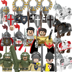 Military Building Blocks Solider Figures Gifts Toys Gifts Medieval Lion Heart Hospital Teutonic Knight The War of Roses Horse