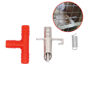 10 Pcs Automatic Rabbit Nipple Water Feeder Drinker for Pet Rabbit Bunny Rodents Rabbit Drinking Fountains Farm Animals Drinker