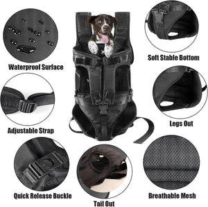 Pet Dog Carrier Bag Dogs Backpack Portable Travel Breathable Dog Bag Adjustable Outdoor Dog Carrier Bag Pet Carrying Supplies