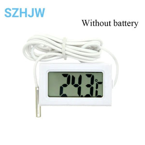 Mini Convenient Digital LCD Thermometer Sensor Hygrometer Gauge Refrigerator Aquarium Monitoring Display Humidity Detector FY-12