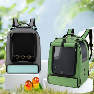 Outdoor Pet Parrot Backpack Suit Carrying Cage Cat Dog Travel Waterproof Breathable Carrier Bird Canary Transport Bag Birds Supp