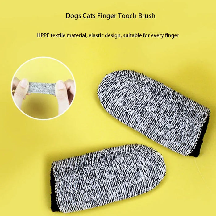 5pcs New Dog Pet Finger Toothbrush Dog Toys Environmental Protection Cloth Glove for Dogs Cats Clean Teeth Pet Accessories