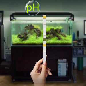 50/100PCS 7 in 1 Aquarium Test Strips Fish Test Set Freshwater Saltwater Aquarium Water Test to Detect PH Quality