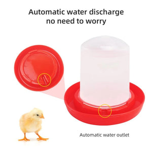 Baby Chick Feeder No Drown Waterer for Small Poultry Feeding No Waste 594C