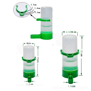 4pcs Bird Feeder Water Drinker Automatic Drinking Fountain Pet Parrot Cage Bottle Drinking Cup Bowls Pet Bird Supplies Dispenser