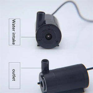 1PCS 12V Mini Water Pump Fountain Aquarium Pumps 3.6w 4.8W 5w 240L/H Waterproof 8mm Power Brushless Micro Membrane Submersible