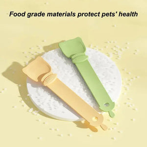 Pet Feed Spoon Wet Treat Cat Feeder Spoon Snack Liquid Food Feeding & Watering Supplies For Indoor Kitten Treat Accessories