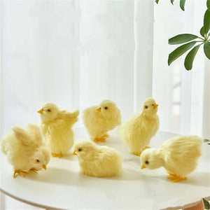 Realistic Simulation Chick Decoration Animal Doll Chick for Children Cognition Chicken Model Soft Plush Toy Easter Gift