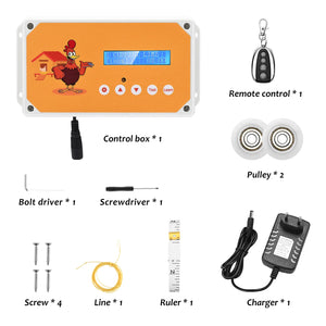 Upgrade Automatic Chicken Coop Door Opener Battery Powered Light Sense Control Waterproof Kit ABS Chicken door Farm Equipment