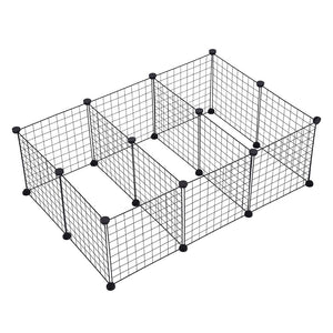 Metal Pet Playpen Dog Kennel Pets Fence Exercise Cage 16 Panels US Stock