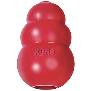 KONG - Classic Dog Toy, Durable Natural Rubber- Fun to Chew, Chase and Fetch - for Large Dogs