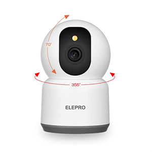 ELEPRO Wireless Security Camera, WiFi Surveillance Camera, Indoor Home Security Camera Pet Camera