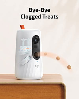 eufy Security Pet Camera for Dogs and Cats, On-Device AI Tracking and Pet Monitoring, 360° View, 1080p, with Treat Dispenser, Local Storage, 2-Way Audio, Phone App, No Monthly Fee, Motion Only Alert