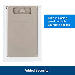 PetSafe NEVER RUST Wall Entry Pet Door - Telescoping Frame - Insulates Better than Metal Doors, Energy Efficient Cat & Dog Door - Interior & Exterior Walls, Weatherproof, Easy to Install & Clean - L