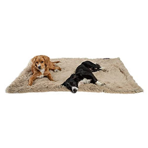 Best Friends by Sheri Calming Shag Fur Pet Throw Blanket, Taupe, 40"x50"