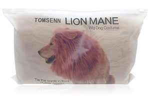 TOMSENN Realistic & Funny Lion Mane for Dogs - Complementary Lion Mane for Dog Costumes for Medium to Large Sized Dogs