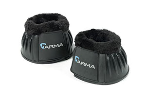 Shires ARMA Fleece Trim Bell Boot (Black, Full)