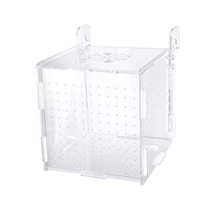 POPETPOP Fish Breeding Box-2 Isolation Box Breeder Hatchery Incubator Aquarium Fish Breeding Boxes Divider Hatching Boxes Accessory-Hook Pattern