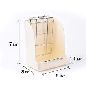 CalPalmy Hay Feeder for Rabbits, Guinea Pigs, and Chinchillas - Minimize Waste and Mess with 5.5" x 3.5" x 7.4" Hanging Alfalfa and Timothy Hay Dispenser