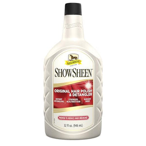 Absorbine ShowSheen Hair Polish & Detangler 32oz Refill Bottle, Horse and Dog Coat, Mane and Tail, Instant Detangling & Reduces Hair Breakage for Healthy Grooming & Radiant Shine