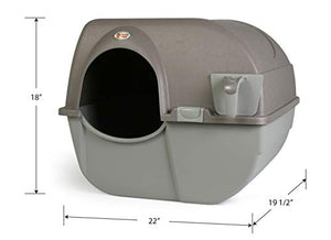 Omega Paw Roll 'n Clean Litter Box Large Generation 5.0,Grey,NRA20-1V5.0