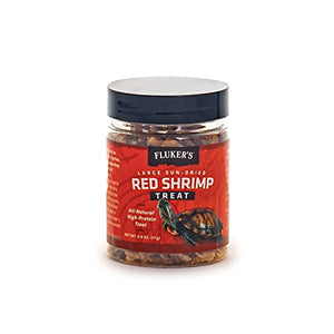Fluker's All Natural Large Sun-Dried Red Shrimp - Perfect for Aquatic Turtles, Aquatic Frogs, Tegus, Monitors, and Tropical Fish, 0.6oz