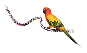 JW Pet Comfy Perch For Birds Flexible Multi-Color Rope, Medium - 32" Length