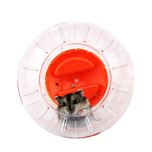 New Cute Hamster Running Ball 4.7 Inches Crystal Ball for Hamsters Small Silent Exercise Wheel Small Animals Cage Accessories Small Animal Pet Toys Ball Mouse Ball (Pink)