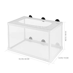 POPETPOP Fish Breeder Net - Fish Nursery for Aquarium- Hang on Breeder Box, Fish Breeding Net Fish Breeder Box Aquarium Separator for Hatchery（Large Size)