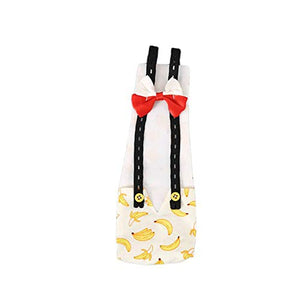 ABCD Chicken Diapers, Duck Diapers, Adjustable Chicken Diapers, Washable and Reusable, Chicken Costumes with Bows (Banana, L)