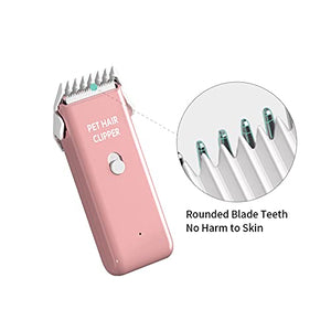 Dog Cat Home Hair Waterproof Clipper Portable Electric USB Rechargeable Pet Grooming Tools Low Noise Shaver Cordless Trimmer for Small and Large Pets